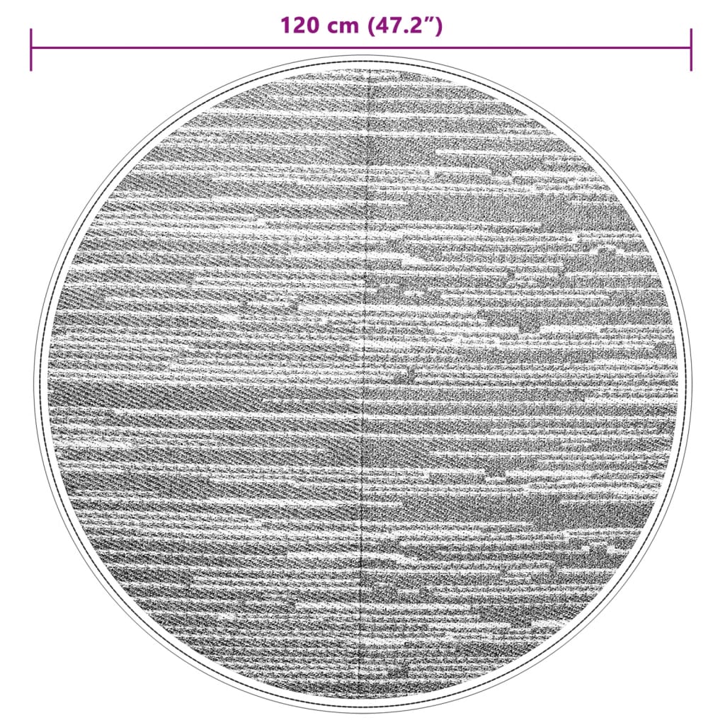 Outdoor Carpet ARAKIL Brown Ø120 cm PP