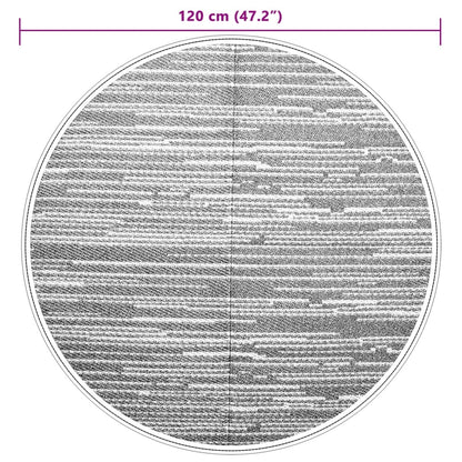 Outdoor Carpet ARAKIL Brown Ø120 cm PP