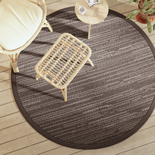 Outdoor Carpet ARAKIL Brown Ø160 cm PP