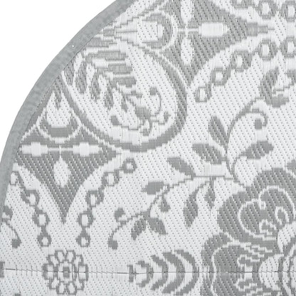 Outdoor Carpet ARAKIL Light Grey Ø120 cm PP