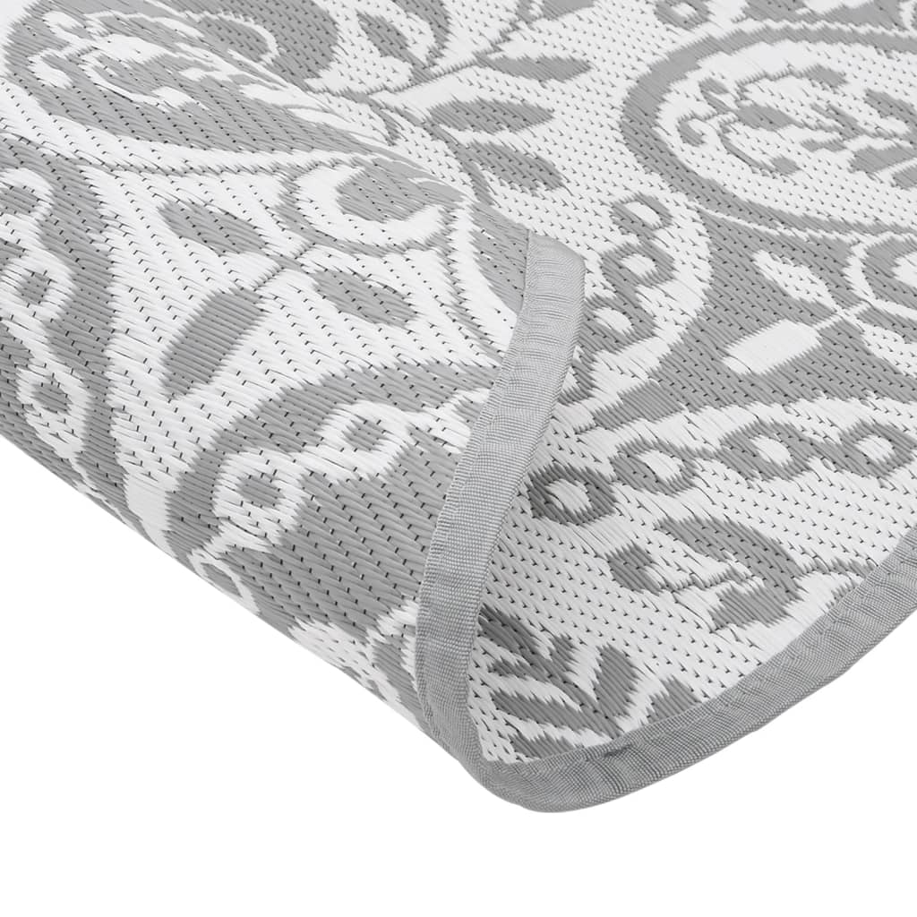 Outdoor Carpet ARAKIL Light Grey Ø120 cm PP