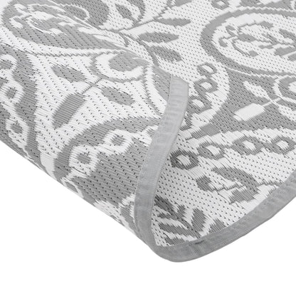 Outdoor Carpet ARAKIL Light Grey Ø120 cm PP