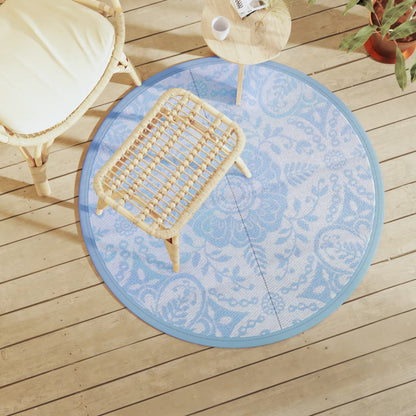 Outdoor Carpet ARAKIL Baby Blue Ø120 cm PP