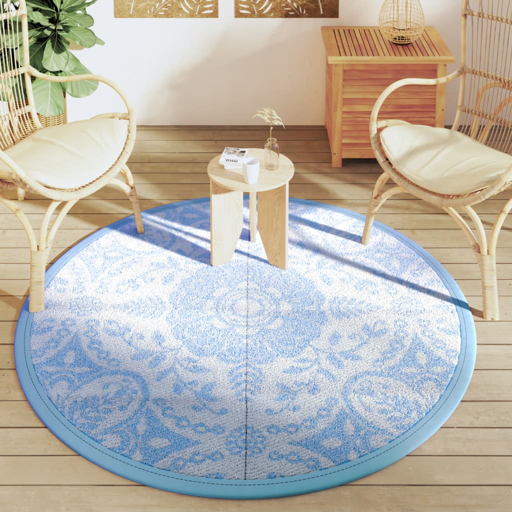Outdoor Carpet ARAKIL Baby Blue Ø160 cm PP