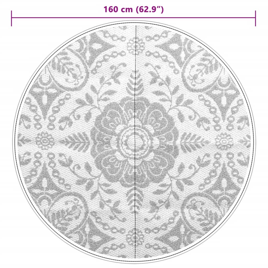 Outdoor Carpet ARAKIL Baby Blue Ø160 cm PP