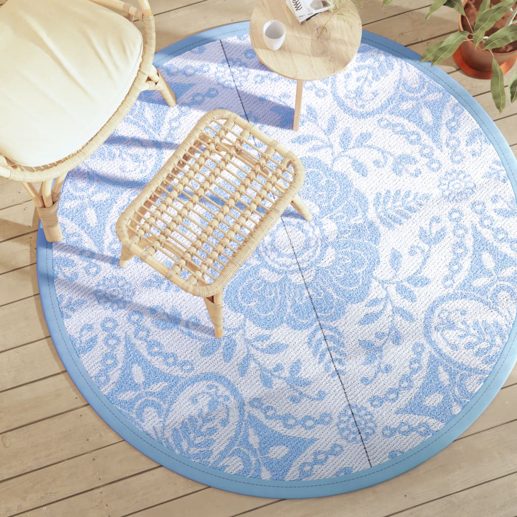 Outdoor Carpet ARAKIL Baby Blue Ø160 cm PP