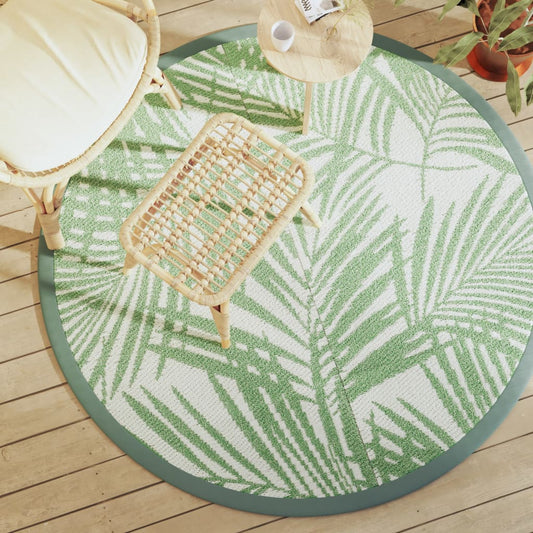 Outdoor Carpet ARAKIL Green Ø160 cm PP