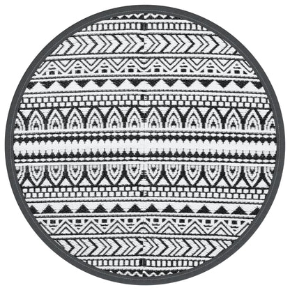 Outdoor Carpet ARAKIL Black Ø120 cm PP