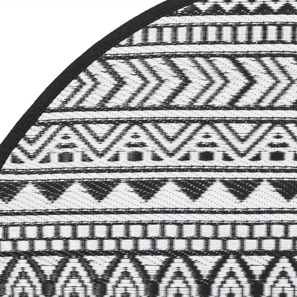 Outdoor Carpet ARAKIL Black Ø120 cm PP