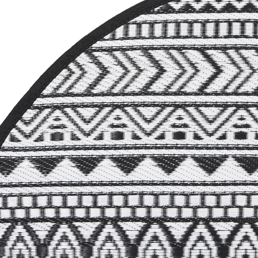 Outdoor Carpet ARAKIL Black Ø200 cm PP