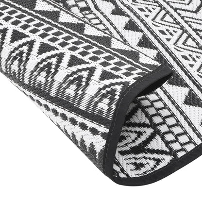 Outdoor Carpet ARAKIL Black Ø200 cm PP