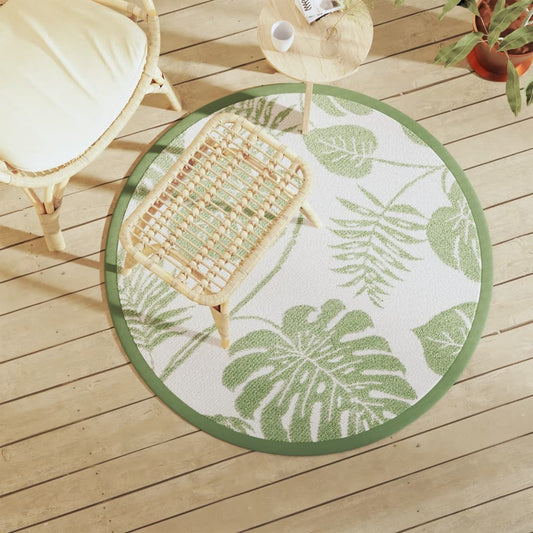 Outdoor Carpet ARAKIL Green Ø120 cm PP