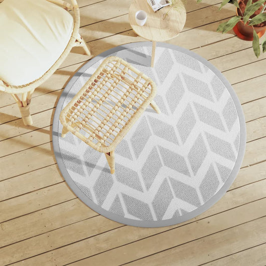 Outdoor Carpet ARAKIL Grey Ø120 cm PP