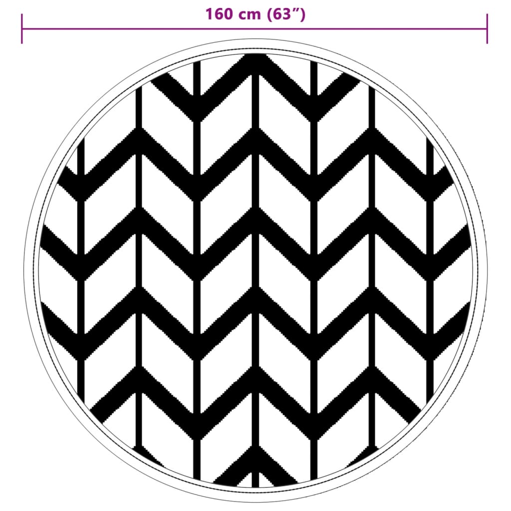 Outdoor Carpet ARAKIL Grey Ø160 cm PP