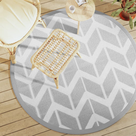 Outdoor Carpet ARAKIL Grey Ø160 cm PP