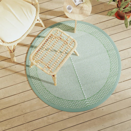 Outdoor Carpet ARAKIL Green Ø120 cm PP