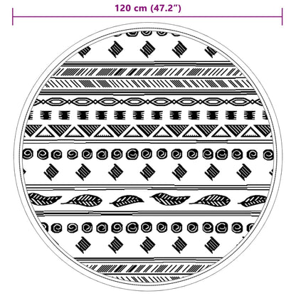 Outdoor Carpet ARAKIL Grey Ø120 cm PP