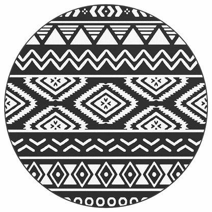 Outdoor Carpet ARAKIL Black Ø200 cm PP