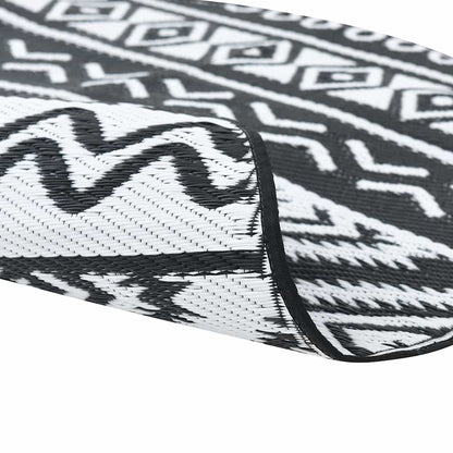 Outdoor Carpet ARAKIL Black Ø200 cm PP