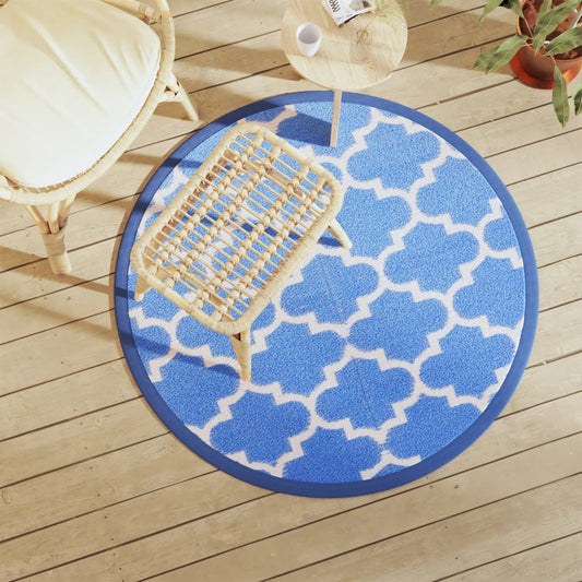 Outdoor Carpet ARAKIL Blue Ø120 cm PP