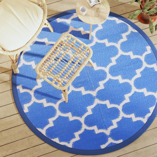 Outdoor Carpet ARAKIL Blue Ø160 cm PP
