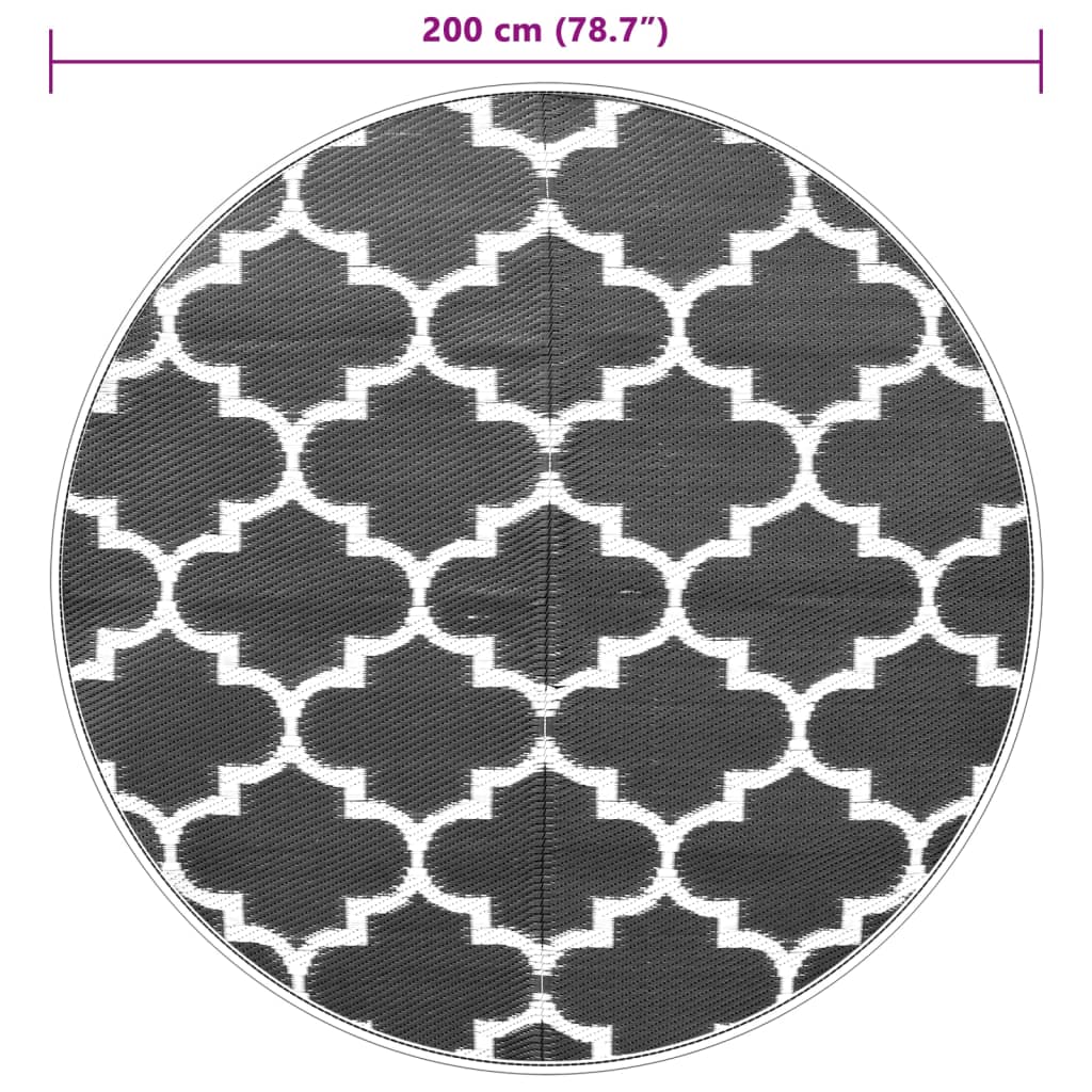 Outdoor Carpet ARAKIL Blue Ø200 cm PP