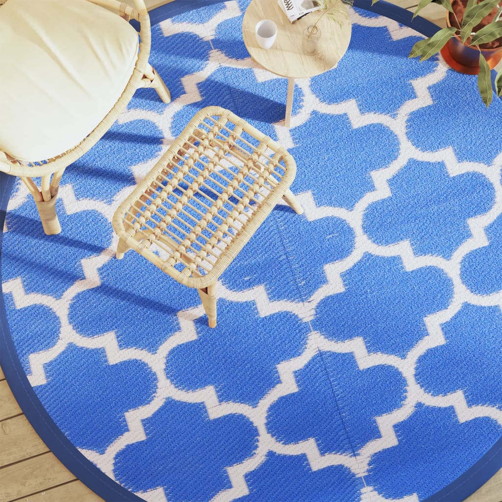 Outdoor Carpet ARAKIL Blue Ø200 cm PP