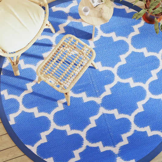 Outdoor Carpet ARAKIL Blue Ø200 cm PP