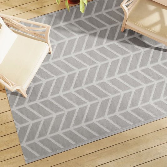 Outdoor Carpet ARAKIL Grey 160x230 cm PP