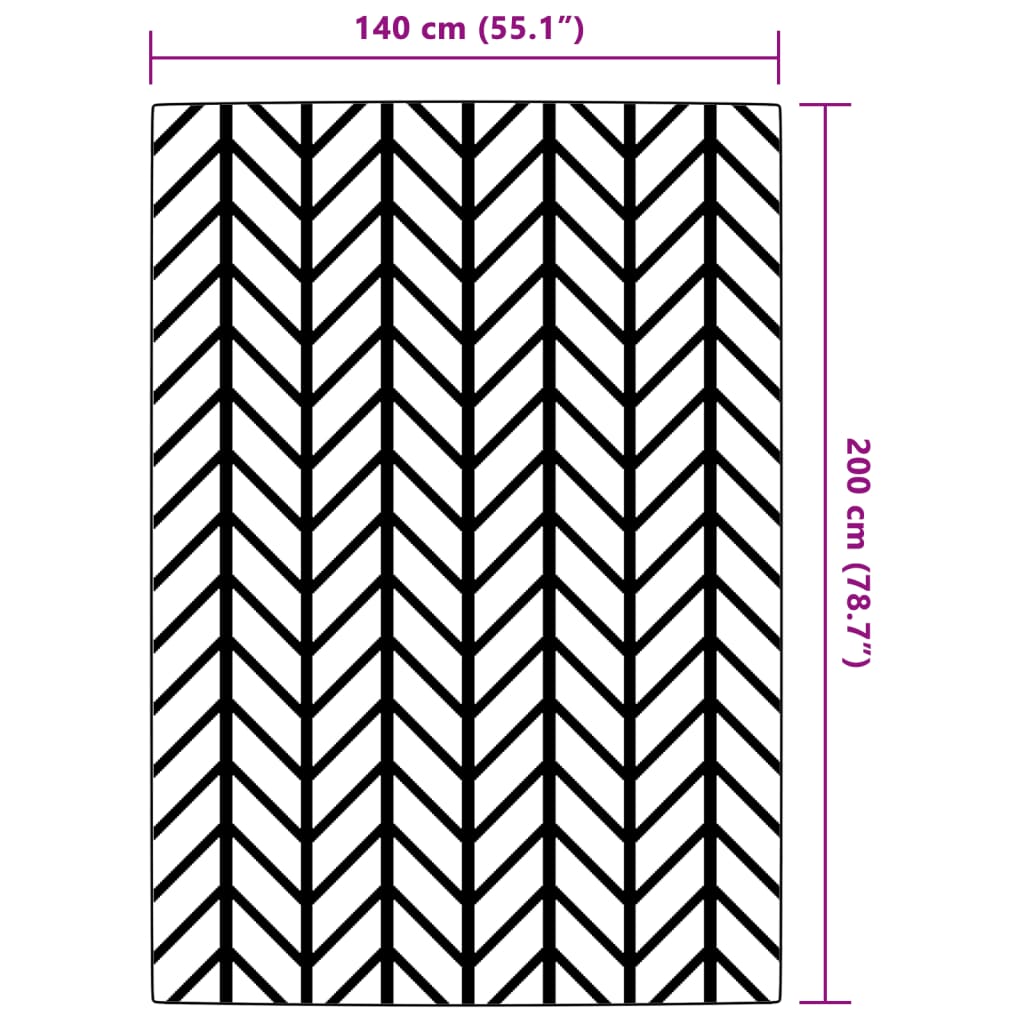 Outdoor Carpet ARAKIL Grey 140x200 cm PP