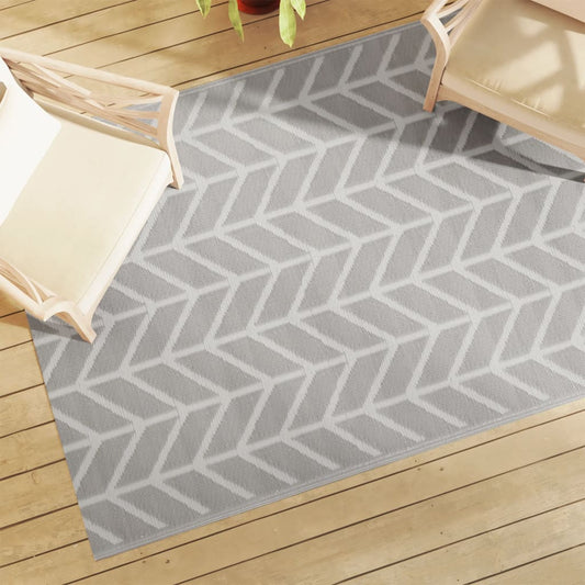 Outdoor Carpet ARAKIL Grey 140x200 cm PP