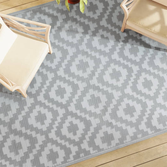 Outdoor Carpet ARAKIL Grey 190x290 cm PP