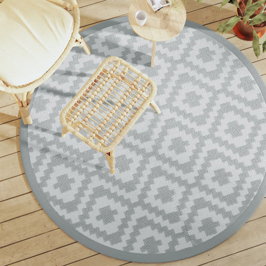 Outdoor Carpet ARAKIL Grey Ø160 cm PP