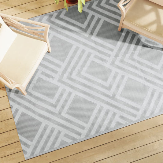 Outdoor Carpet ARAKIL Grey 160x230 cm PP