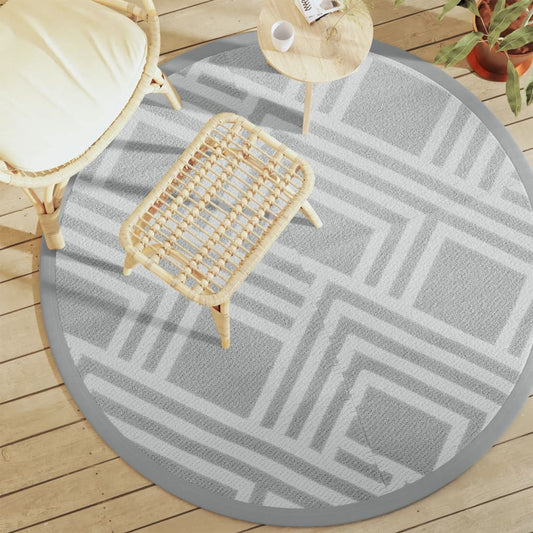 Outdoor Carpet ARAKIL Grey Ø160 cm PP
