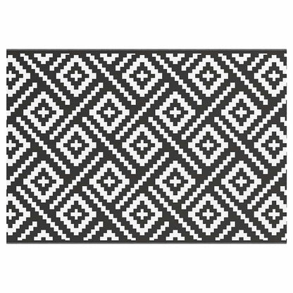 Outdoor Carpet ARAKIL White and Black 160x230 cm PP