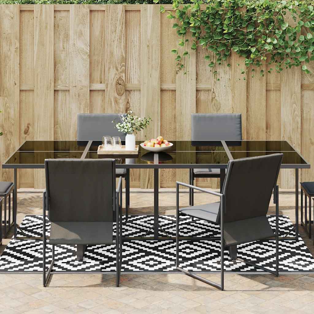 Outdoor Carpet ARAKIL White and Black 160x230 cm PP