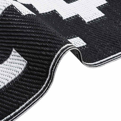 Outdoor Carpet ARAKIL White and Black 160x230 cm PP