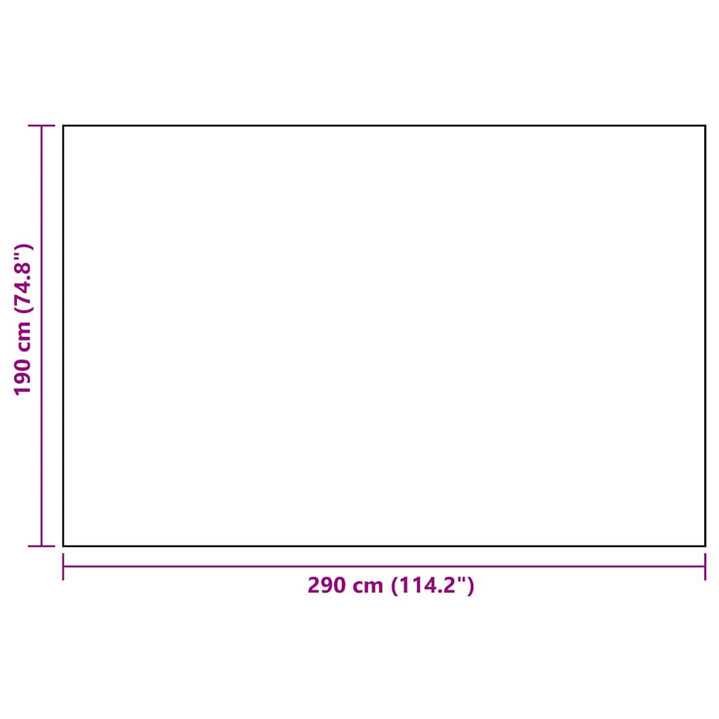 Outdoor Carpet ARAKIL White and Black 190x290 cm PP