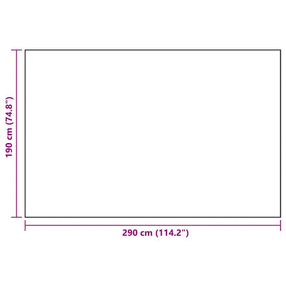 Outdoor Carpet ARAKIL White and Black 190x290 cm PP
