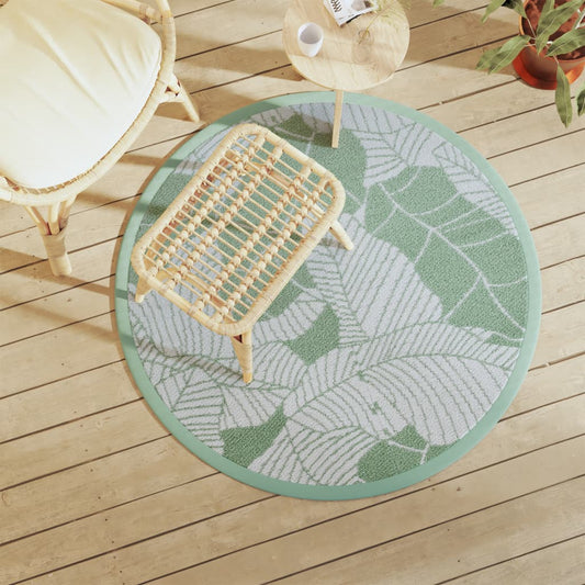 Outdoor Carpet ARAKIL Green Ø120 cm PP