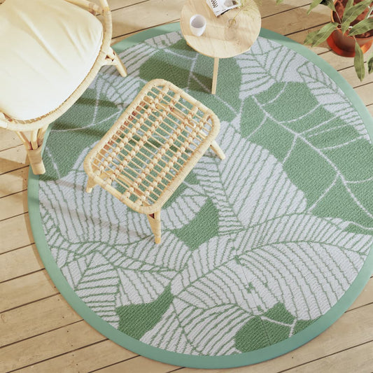 Outdoor Carpet ARAKIL Green Ø160 cm PP