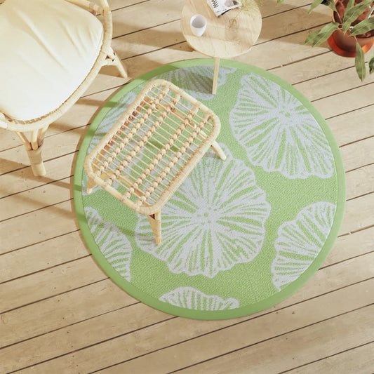 Outdoor Carpet ARAKIL Green Ø120 cm PP