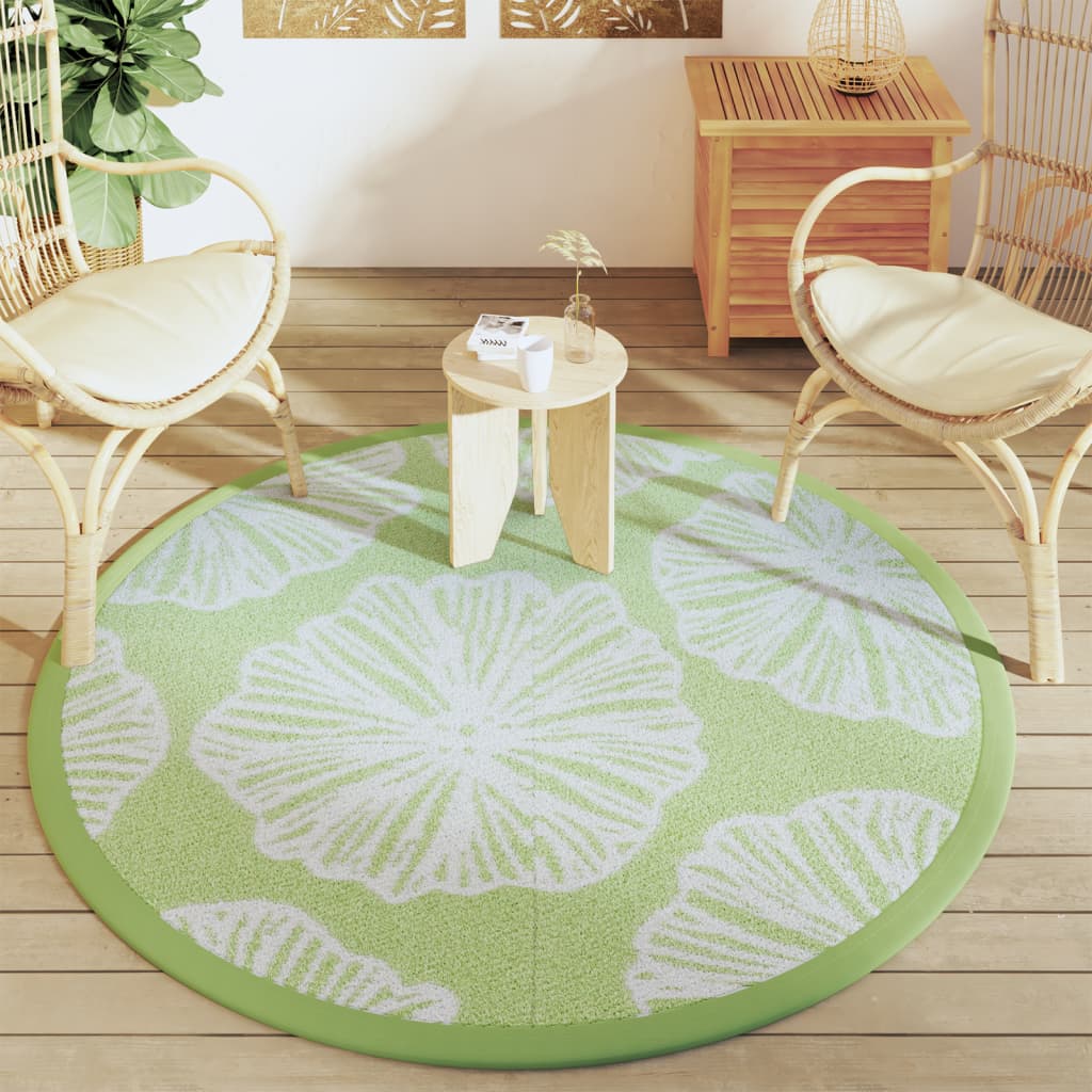 Outdoor Carpet ARAKIL Green Ø160 cm PP