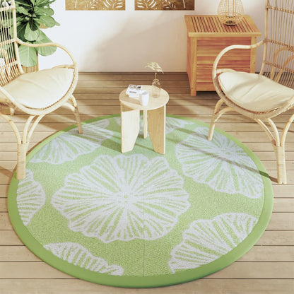 Outdoor Carpet ARAKIL Green Ø160 cm PP