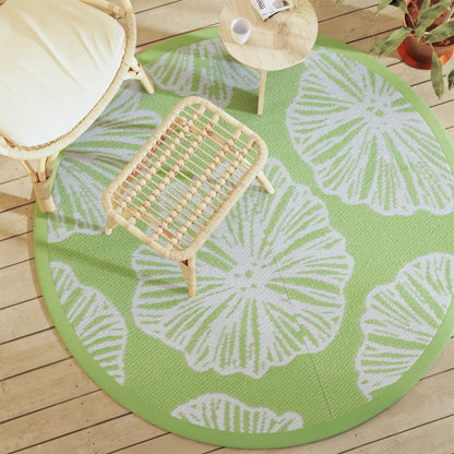 Outdoor Carpet ARAKIL Green Ø160 cm PP