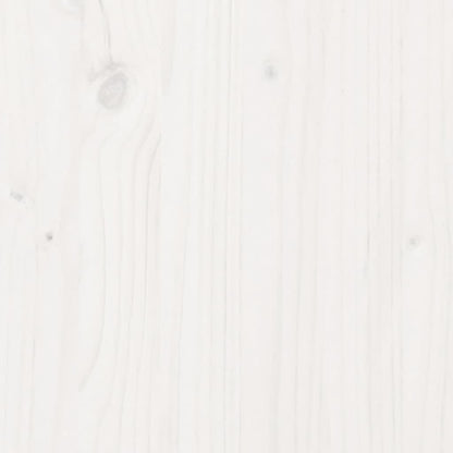Picnic Table with Sandpit for Kids White Solid Wood Pine