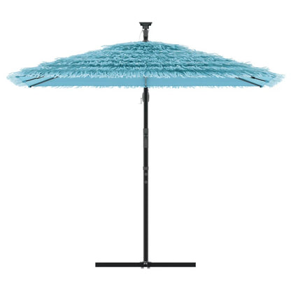 Garden Parasol with Steel Pole Blue 246x246x230 cm