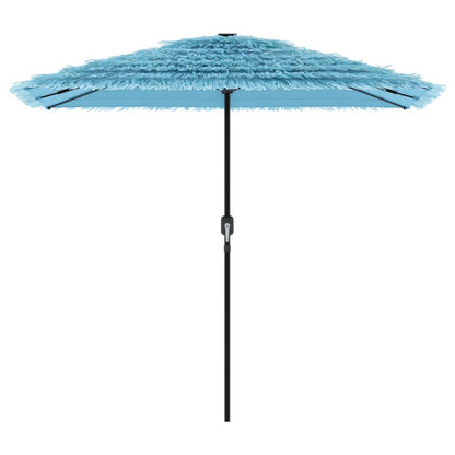 Garden Parasol with Steel Pole Blue 248x248x248 cm