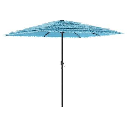 Garden Parasol with Steel Pole Blue 248x248x248 cm